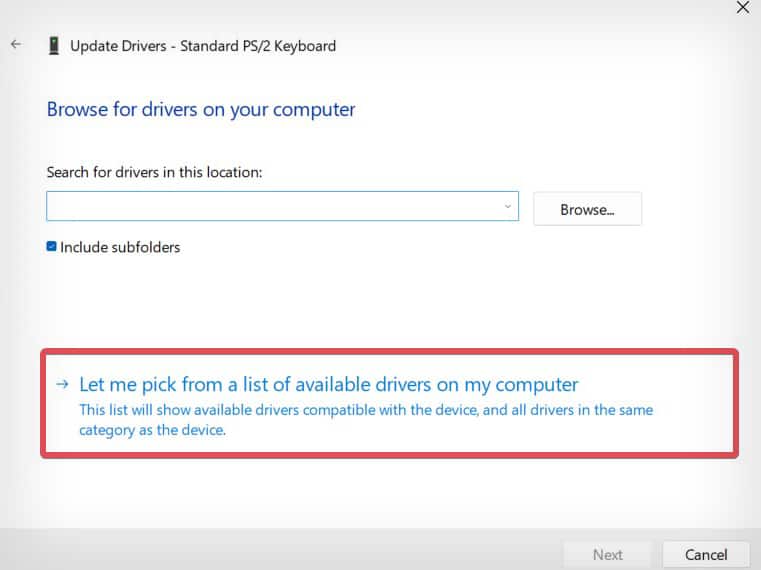 let me pick the drivers from the list