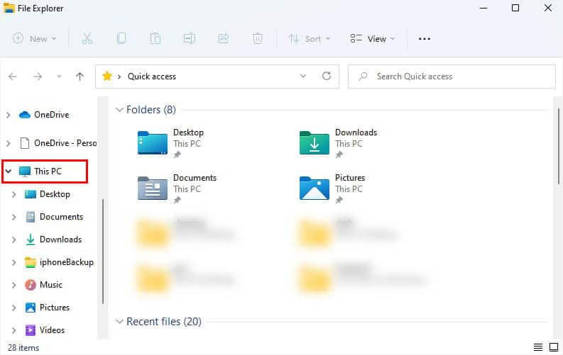 navigate to this pc