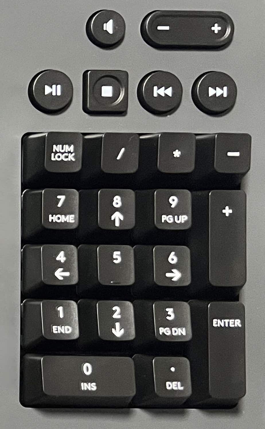 numpad arrow keys
