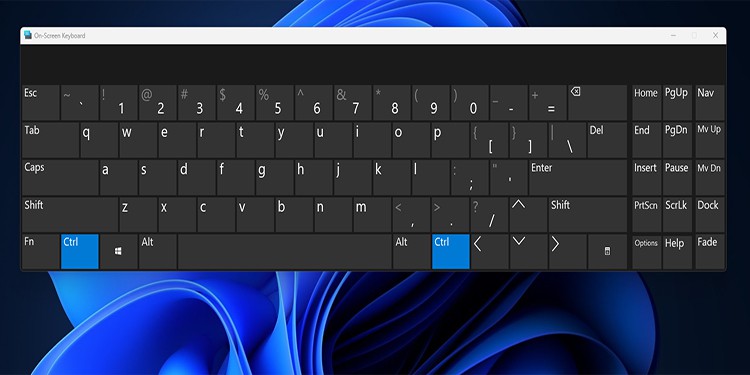 on screen keyboard