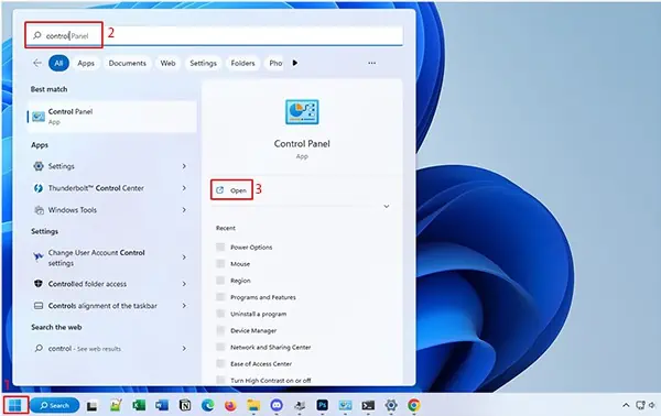 open-control-panel-from-start-menu