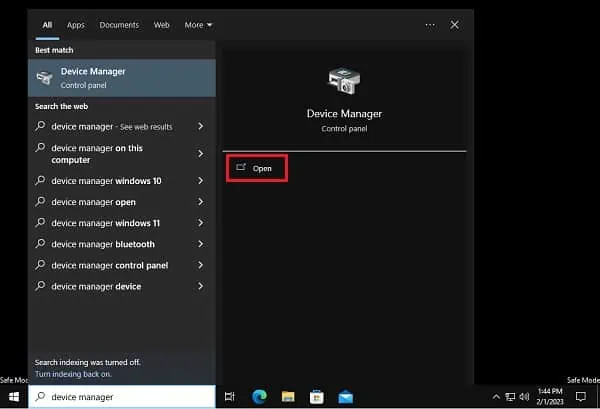 17 Ways to Fix Lenovo Laptop Black Screen 22 open-device-manager-in-save-mode