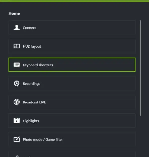 open-keyboard-shortcut-geforce-experience