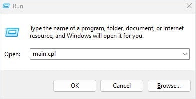 open mouse properties windows scroll not working