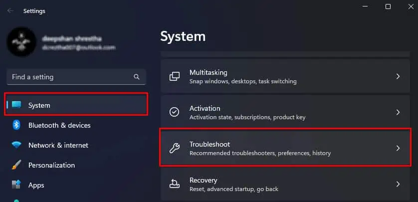 open-troubleshooter-logitech-mouse-not-working