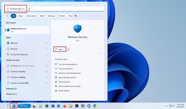 open windows security