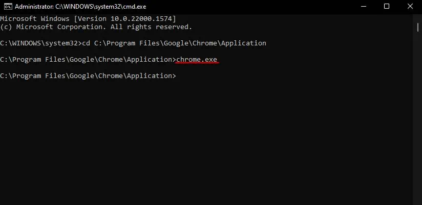 opening-chrome-exe-from-cmd