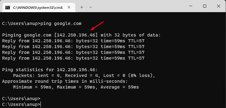 ping-google