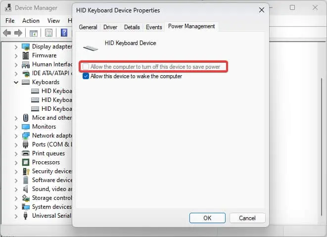 Alienware Keyboard Not Working? Here Are 9 Ways to Fix It 20 power-management-off