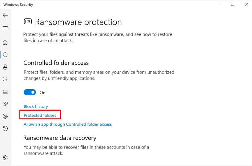 protected folders