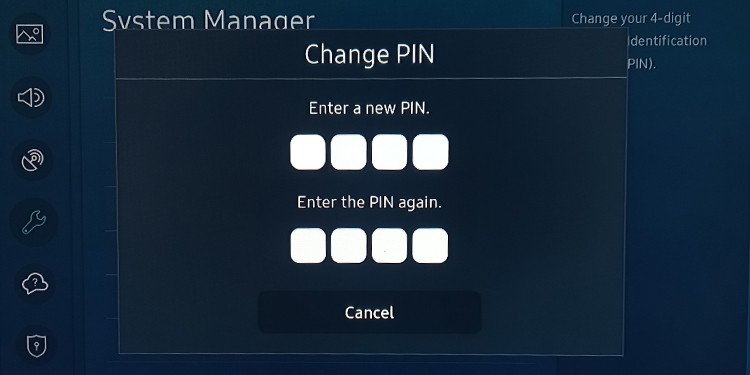 put-new-pin-on-samsung-tv