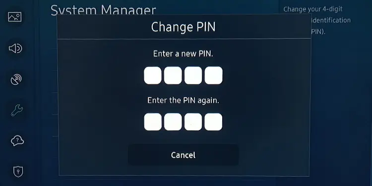 put-new-pin-on-samsung-tv