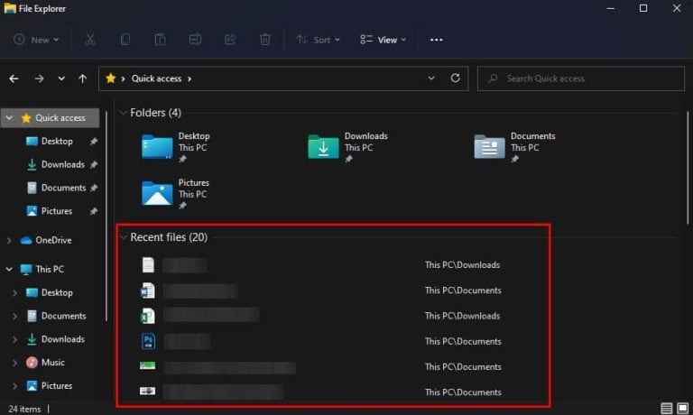 How To Check Recently Opened Files On Windows