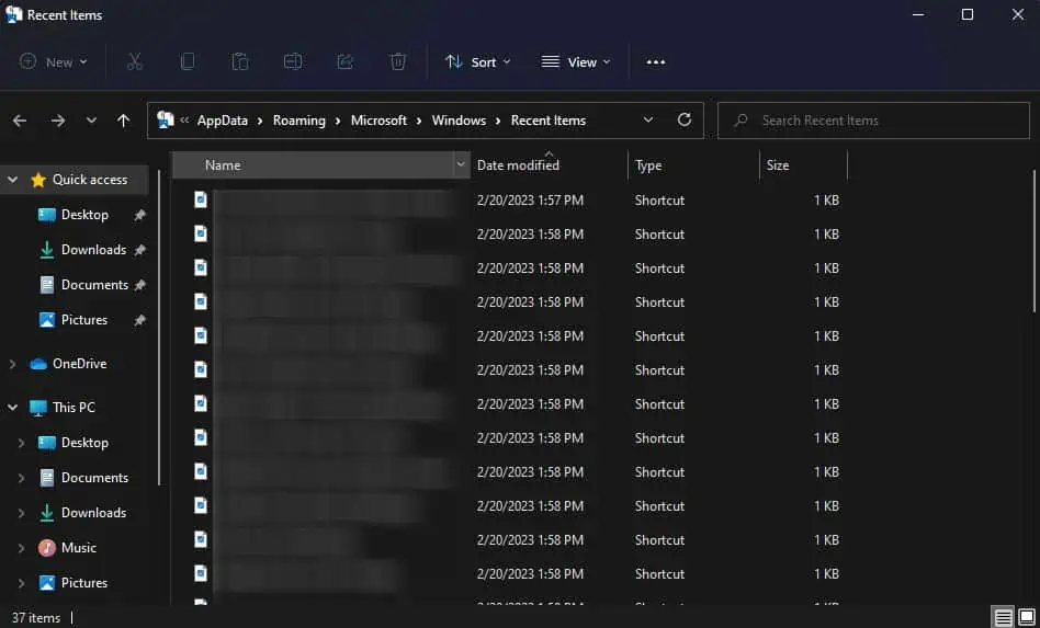 recent-items-folder
