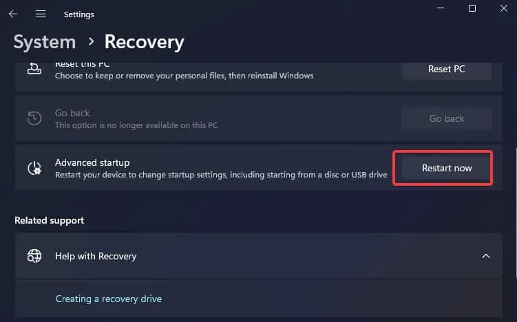 recovery-options
