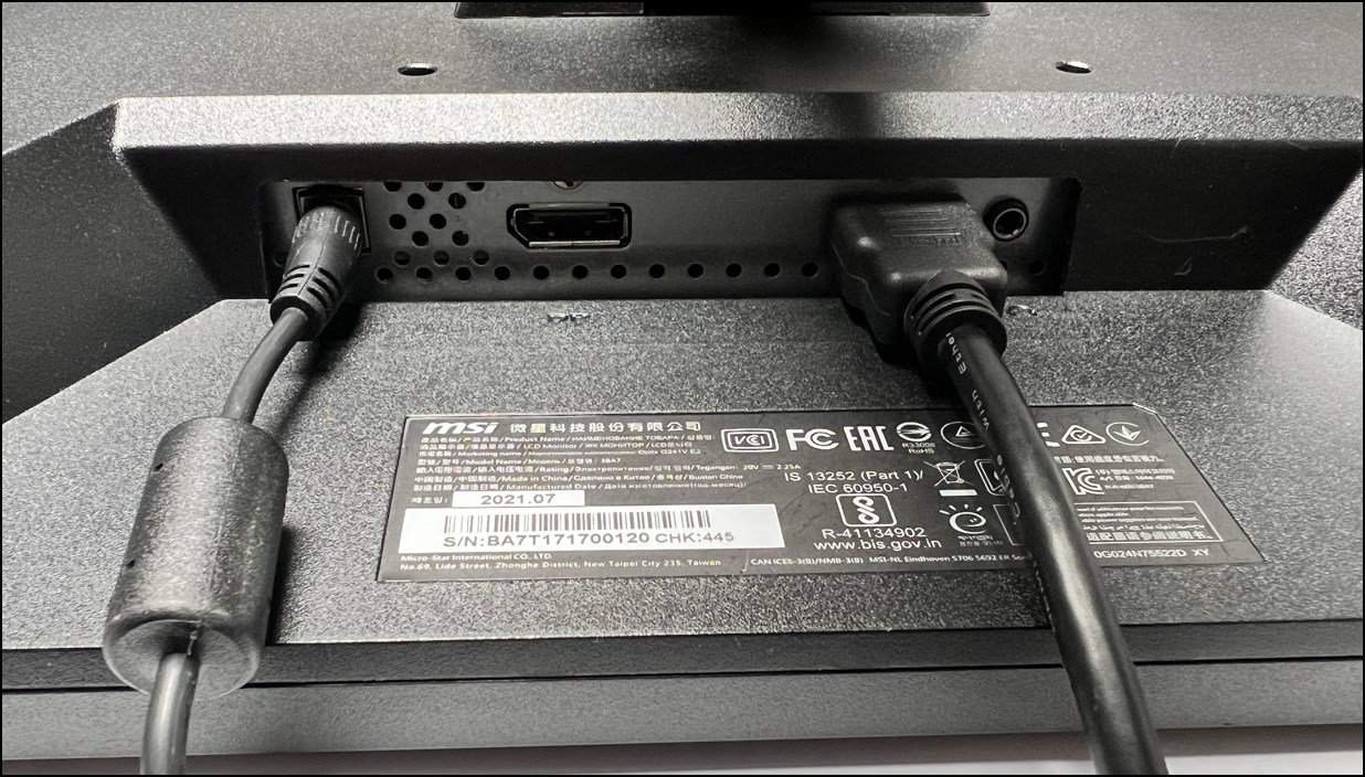 remove monitor cables