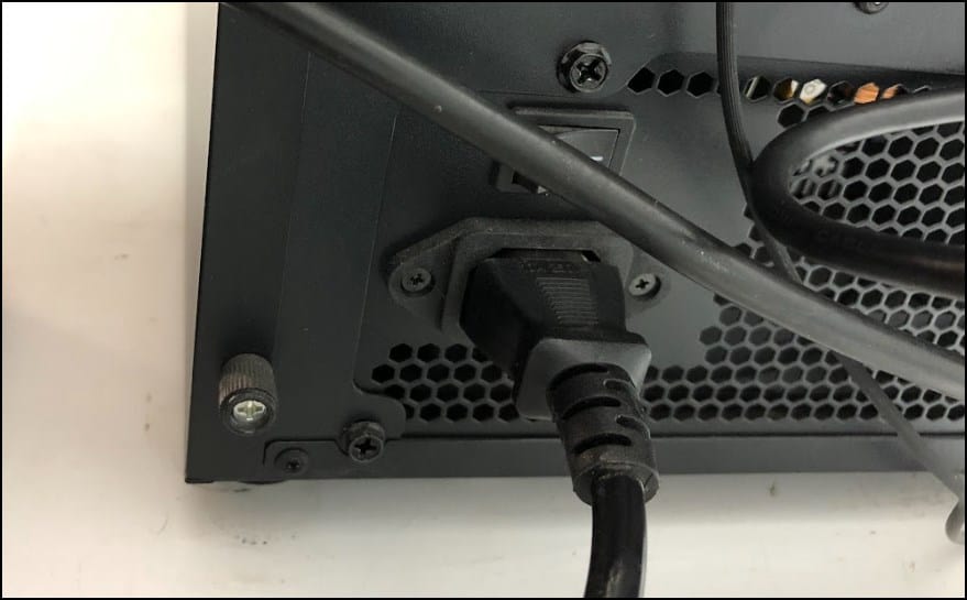 remove power cable