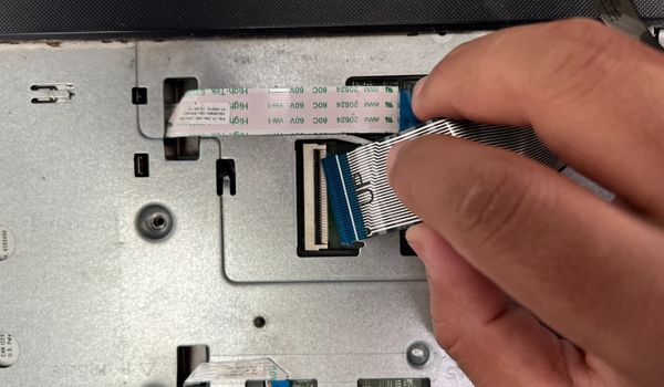 reconnect ribbon cable