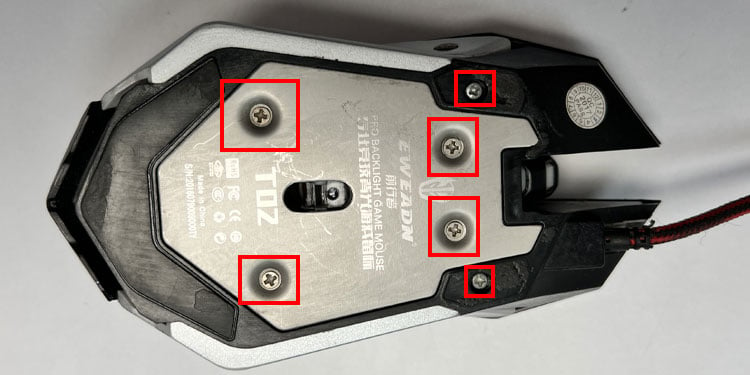 remove screw scroll wheel mouse not working