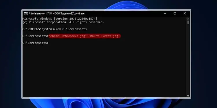 How to Rename File on Command Prompt