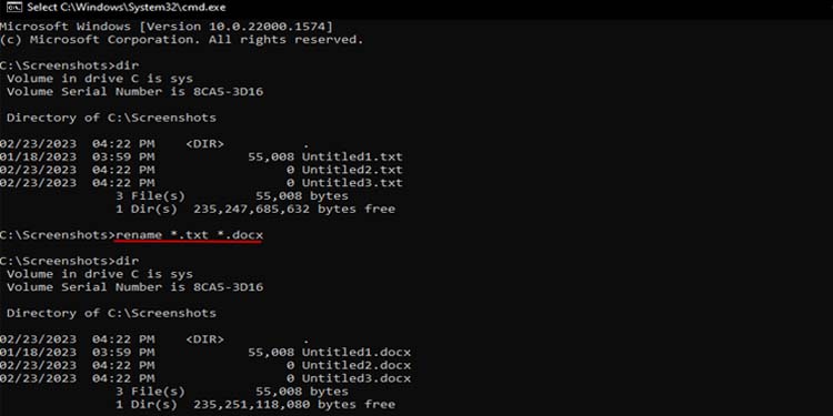 How to Rename File on Command Prompt 9 rename file extension in cmd