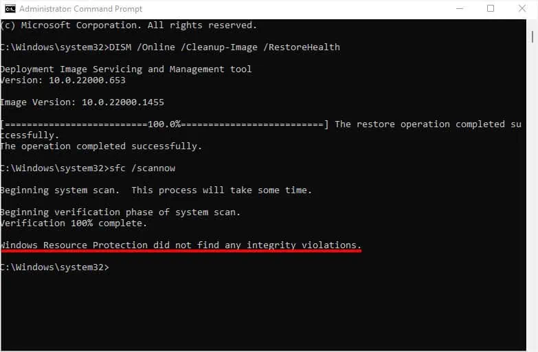 Fix: File Not Found Error in Windows 19 rerun-sfc-command