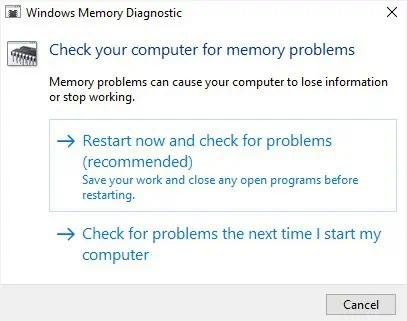 Amber or Orange Light Blinking on Dell Laptop? 16 Ways to Fix It 36 restart-to-start-windows-memory-diagnostic