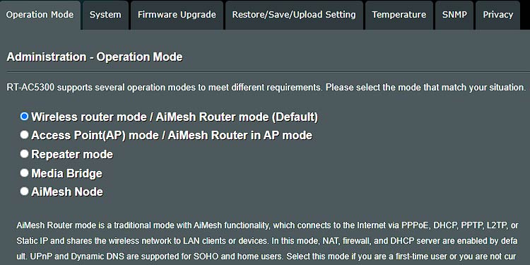 How to Install or Setup ASUS Router 20 router administration operation mode