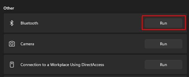run bluetooth troubleshooter logitech mouse not working
