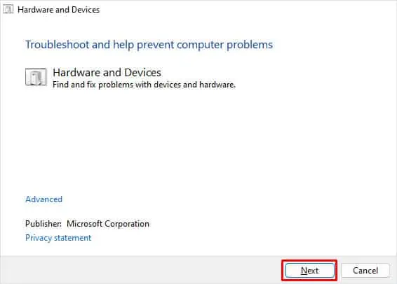 run-hardware-troubleshooter-surface-not-working