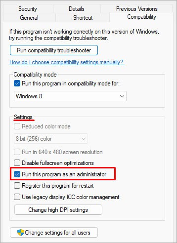 run program as admin msi gaming app not wokring