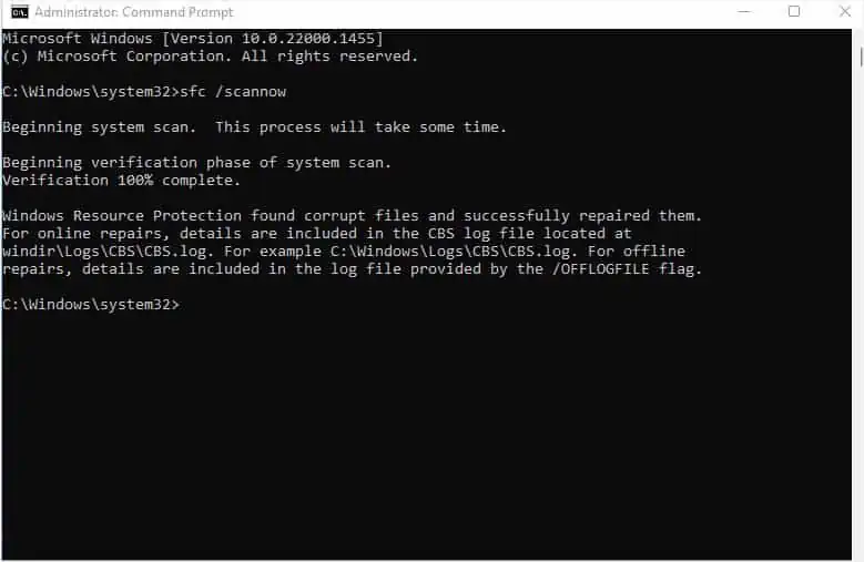 running-sfc-command
