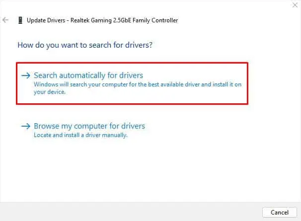 Network Adapter Not Working? 14 Ways to Fix It 18 search-for-network-drivers