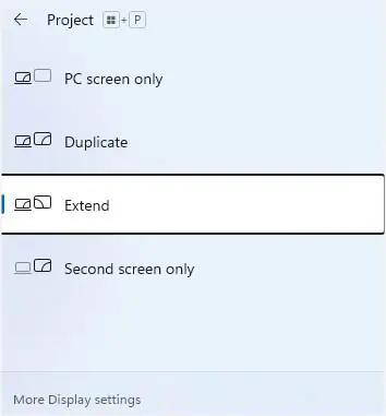 select-extend-in-projection-settings