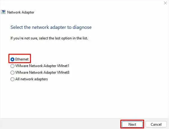select-your-adpater-and-hit-next