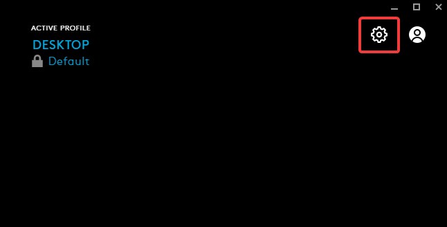 settings button