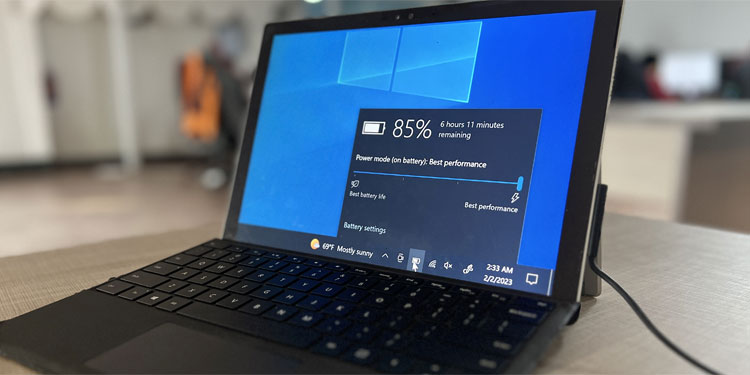 surface not charging