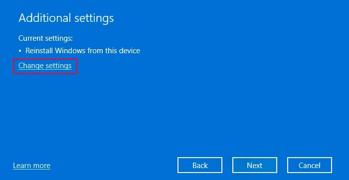 system-reset-change-settings