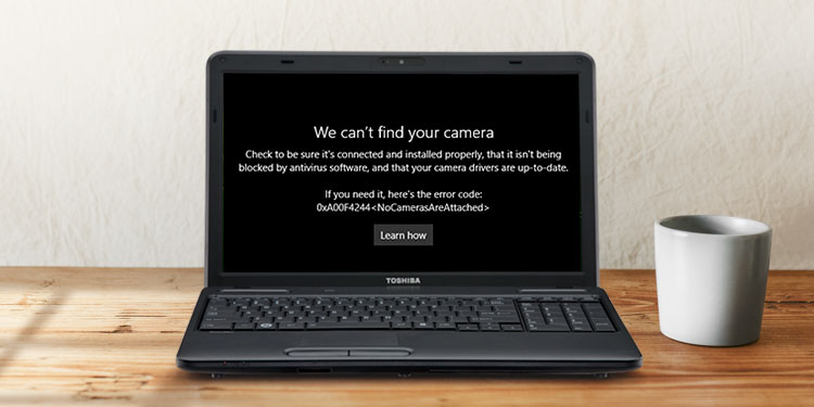toshiba camera not working