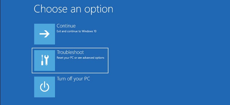 troubleshoot uefi firmware settings