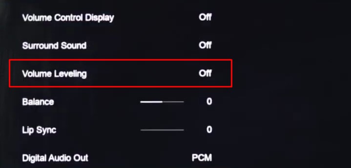 turn off volume leveling