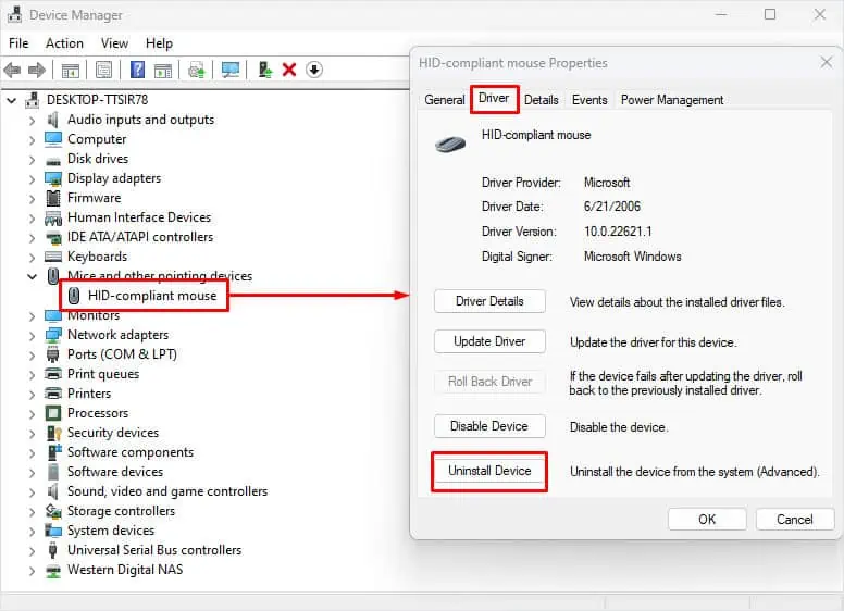 uninstall-driver-scroll-not-working