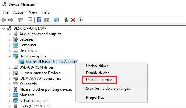 Amber or Orange Light Blinking on Dell Laptop? 16 Ways to Fix It 23 uninstall-graphics-driver-in-safe-mode