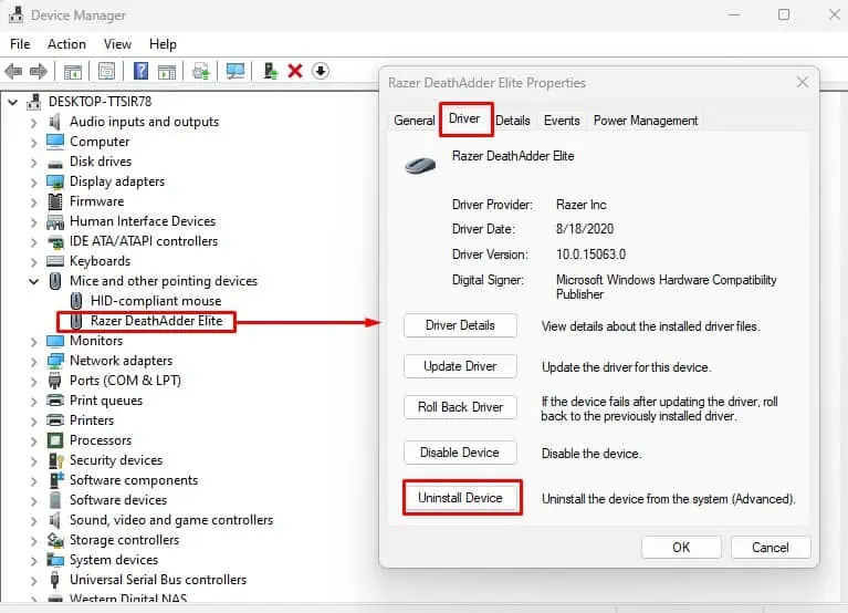 Razer Mouse Not Working? Here're 9 Ways to Fix It 29 uninstall-razer-driver-razer-not-working