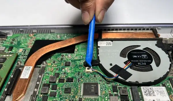 How to Clean a Laptop: Comprehensive Guide 30 unplug-fan-connector