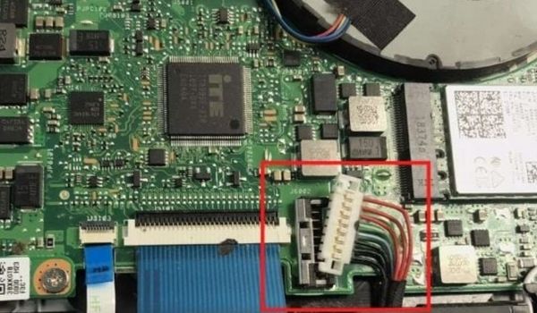 unplug internal battery connection