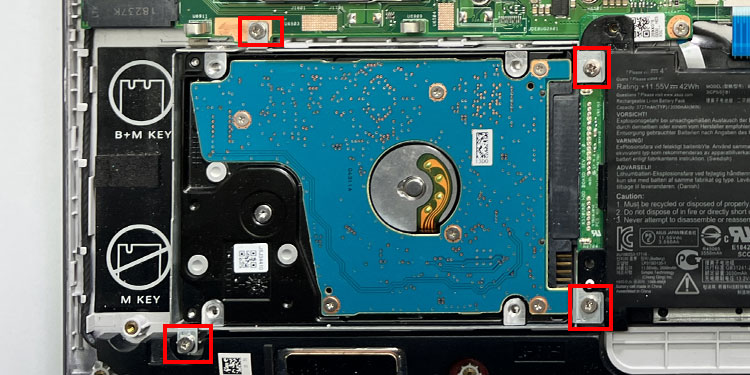 unscrew hdd acer stuck on acer screen