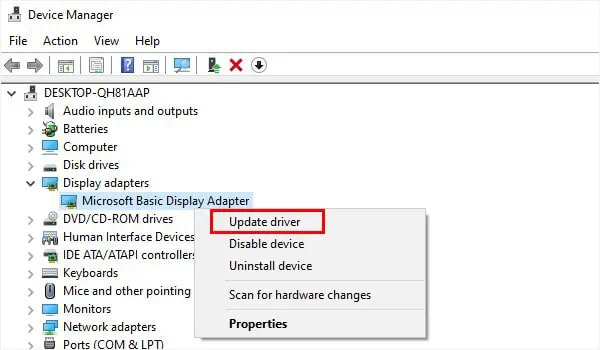 17 Ways to Fix Lenovo Laptop Black Screen 23 update-graphics-driver-in-safe-mode
