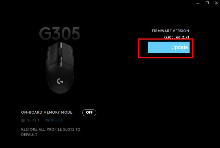 update logitech firmware logitech mouse not working