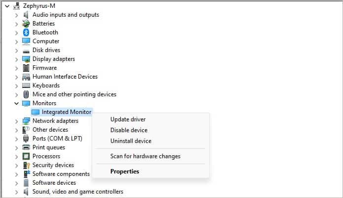 update monitor driver